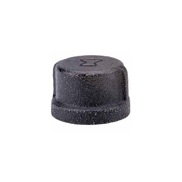 Anvil 1 Black Malleable Cap, Lead Free, 150 PSI 0818900607 - main